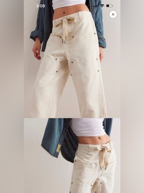 Z1234. Free People WE THE FREE HAYDEN CARPENTER PULL-ON Pants New - Picture 3 of 3